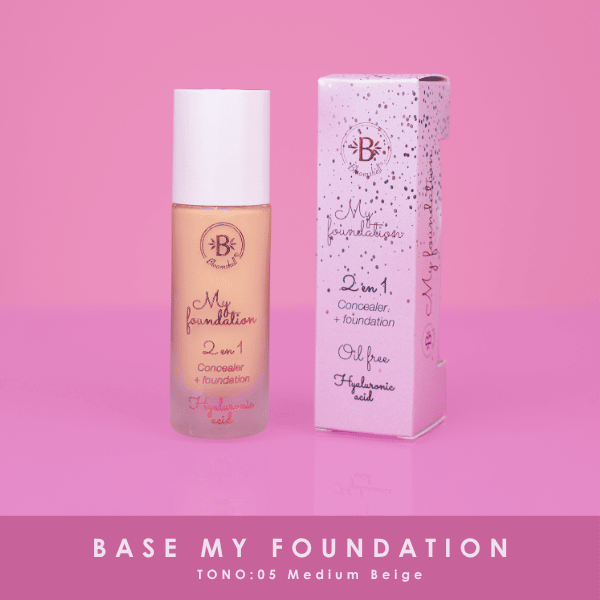 My foundation 2 en 1 (base líquida)(medium beige)