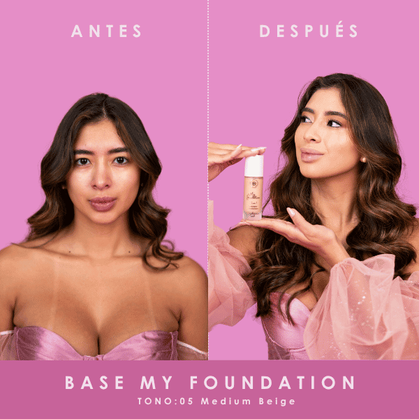 My foundation 2 en 1 (base líquida)(medium beige)