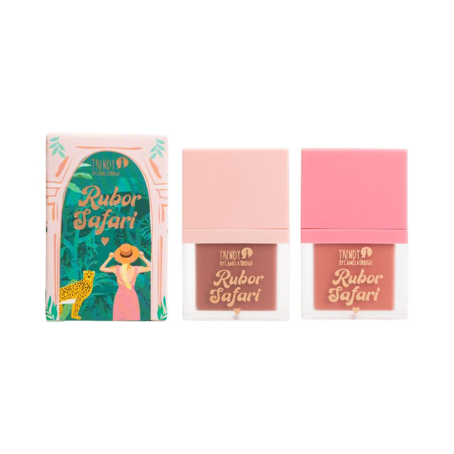 KIT DUO RUBOR LIQUIDO SAFARI BLUSH TRENDY